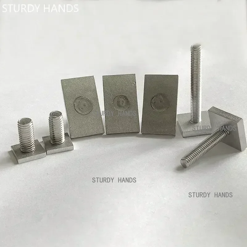 5Pcs Stainless Steel T-Slot Chute Rail Track T Shape Type Rectangle Hammer Head Bolt Screw M6 M8 Hardware Tools Supplies