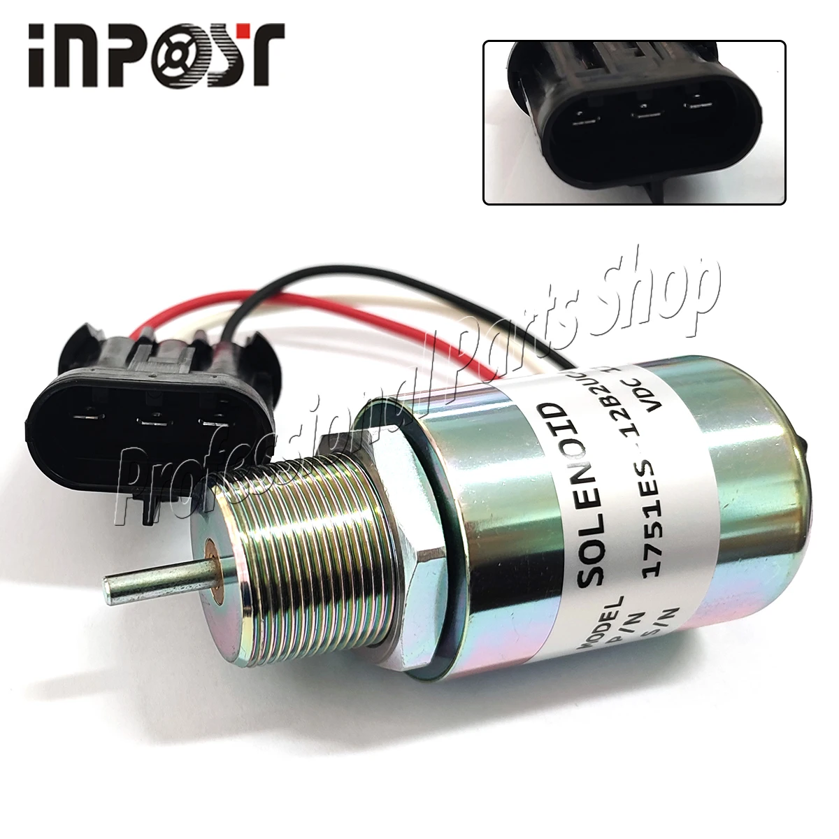 

12V 1751ES-12B2UC4 Fuel Shutoff Stop Solenoid for Mitsubishi L3E L3E2 L3A L3C