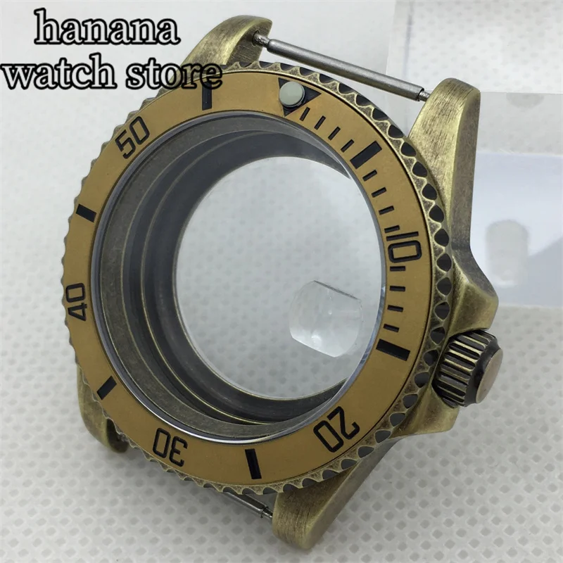 

BLIGER designs bronze gold coated 40mm sterile case bezel sapphire glass with NH34 NH35A NH36 ETA2824 Miyota9015 PT5000 movement