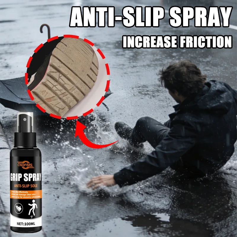

Shoe Sole Anti Slip Spray Transparent Non Slip Grip Enhancer for Sneakers Boots and All Shoe Soles