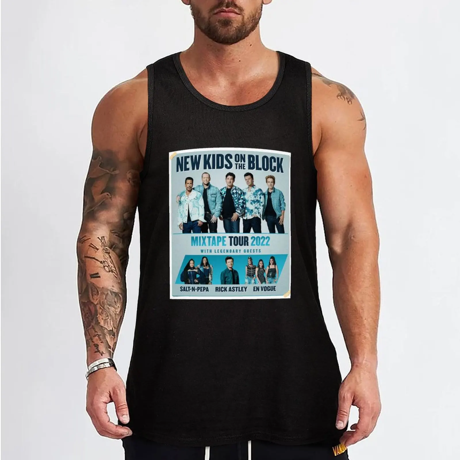 POSTER NKOTB MIXTAPE TOUR 2022 Tank Top gym for men sleeveless vests t shirt gym