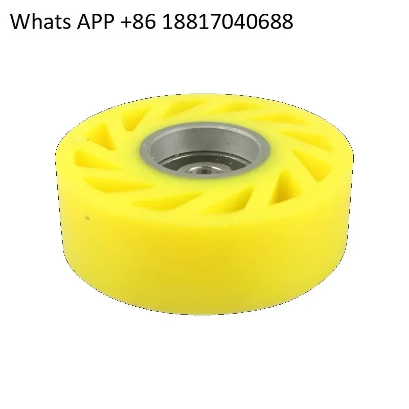 1PC for Automatic Box Gluing Machine Rubber Wheel Paper Feeding Yellow Carton Mechanical Accessories Polyurethane Sun