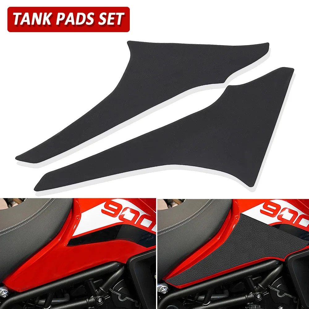 For Triumph Tiger 900 Tank Knee Pads Set Motorcycle Accessories Grip Anti Slip Fuel Tank Protection Stickers Kit Motorbike Parts