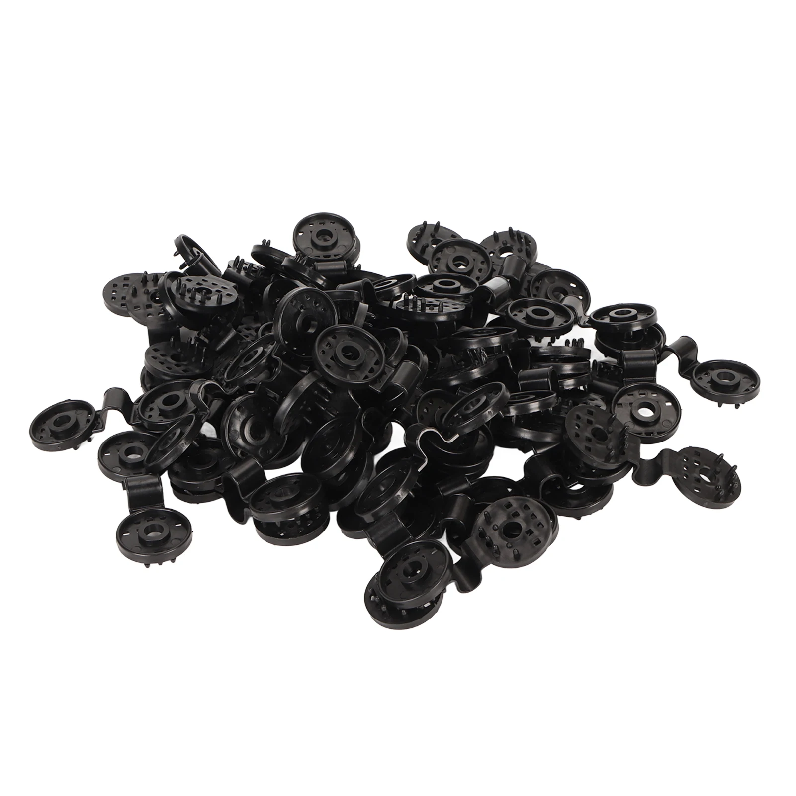 

50Pcs Black Anti-Aging Plastic Shade Cloth Clips for Sun Shade Sails, Anti-Bird Nets, Gardening & Agricultural Nets