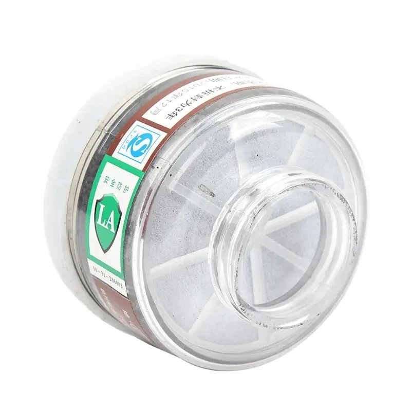 Gas Mask Filter 40mm Respirator Canister 2pcs Level 2 2596 Gas Mask Replaceable Filtering Cartridge Box Painting Spraying Safety