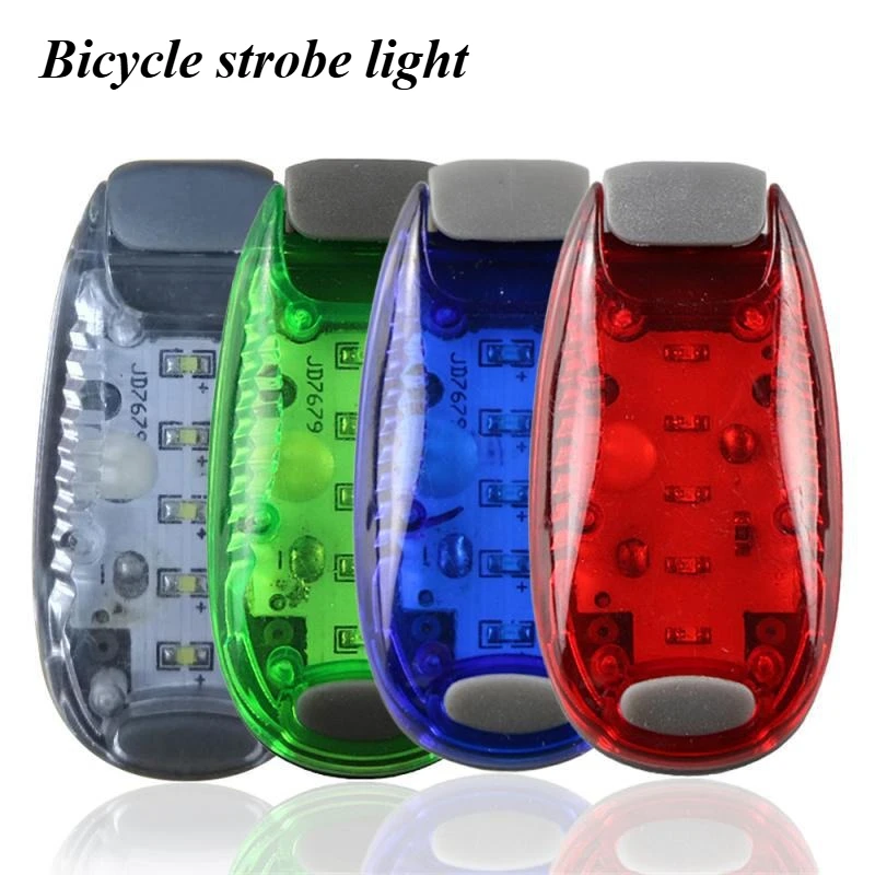 

1 шт. светодиодный светильник безопасности с зажимом, водонепроницаемый синий/красный/зеленый, 3 режима освещения, ночной стробоскоп, мигающий ходьба, бег, велосипедный фонарь