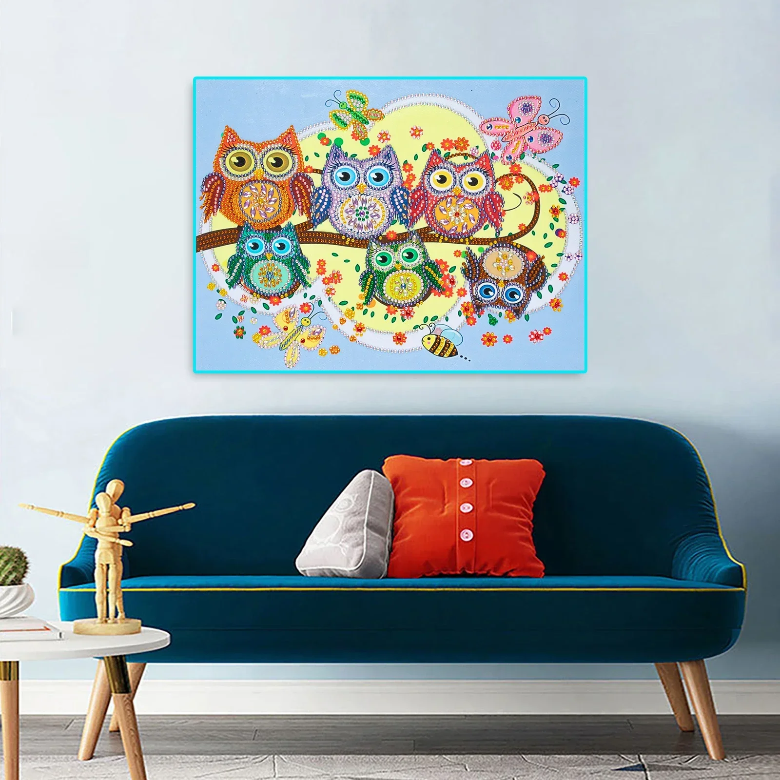 5D DIY Diamond Painting Special Shaped Diamond Embroidery Animal Diamond Painting Rhinestone Crystal Home Wall Decoration