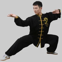 dragon tai chi clothing for men and women Kung Fu performance clothing Wushu Clothing martial art Uniforms