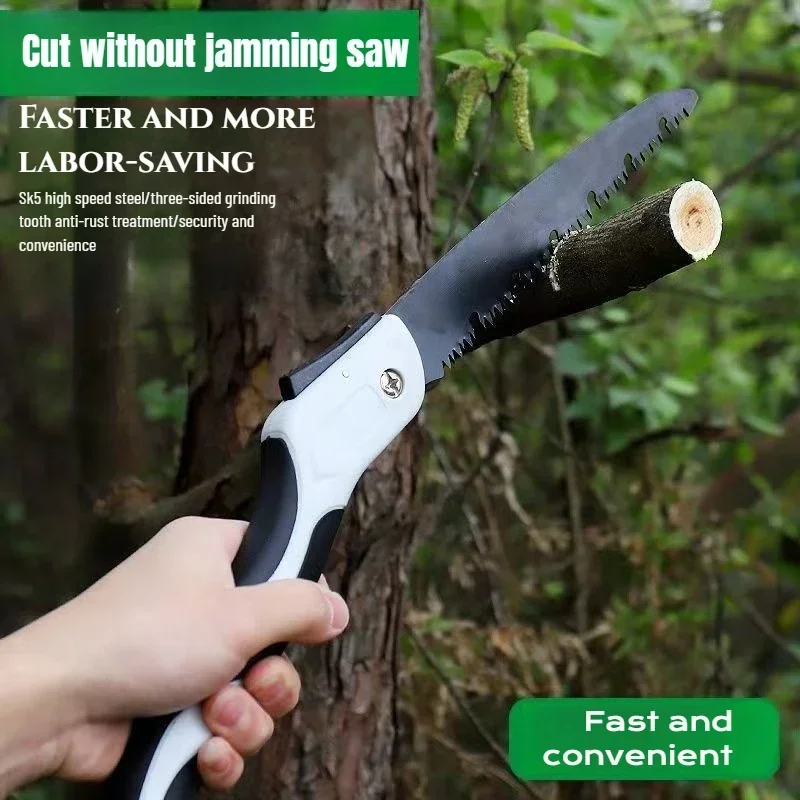 Multifunctional Folding Pruning Hand Saw, Portable Garden Woodworking Tool for Outdoor Fruit Tree Branch Trimming