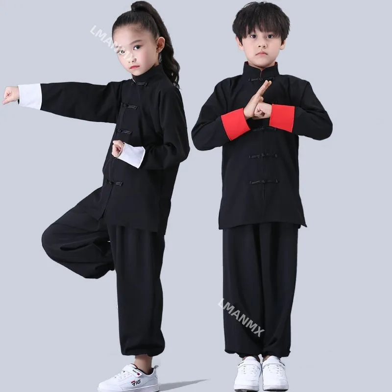 Children's Martial Arts Performance Clothes Kids Top+Pants 2-piece Suit Wushu Training Clothes Chinese Kung Fu Uniform