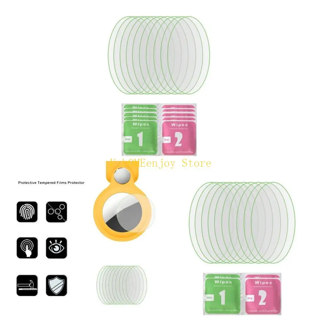 

B0KF 5/10pcs мягкая защитная пленка для Airtags Screen Protector для интеллектуальных браслетных аксессуаров, а не