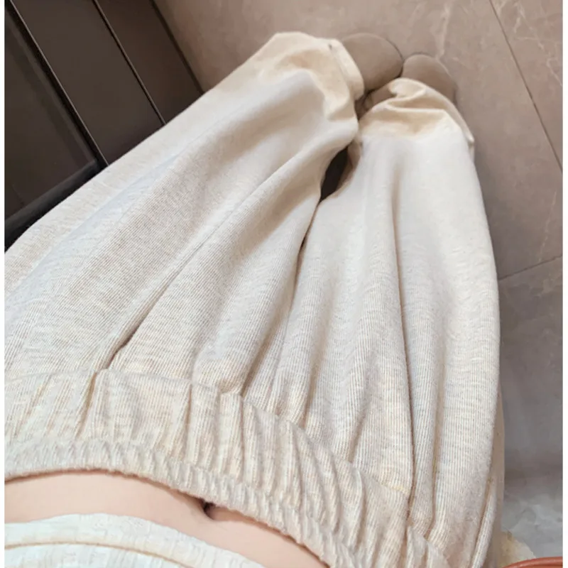 Idle Wide-Leg Yamamoto Casual Pants Women 2024 Autumn New Loose Wide Leg Elastic High Waist Drape Mop Trousers Chic Sports Pants