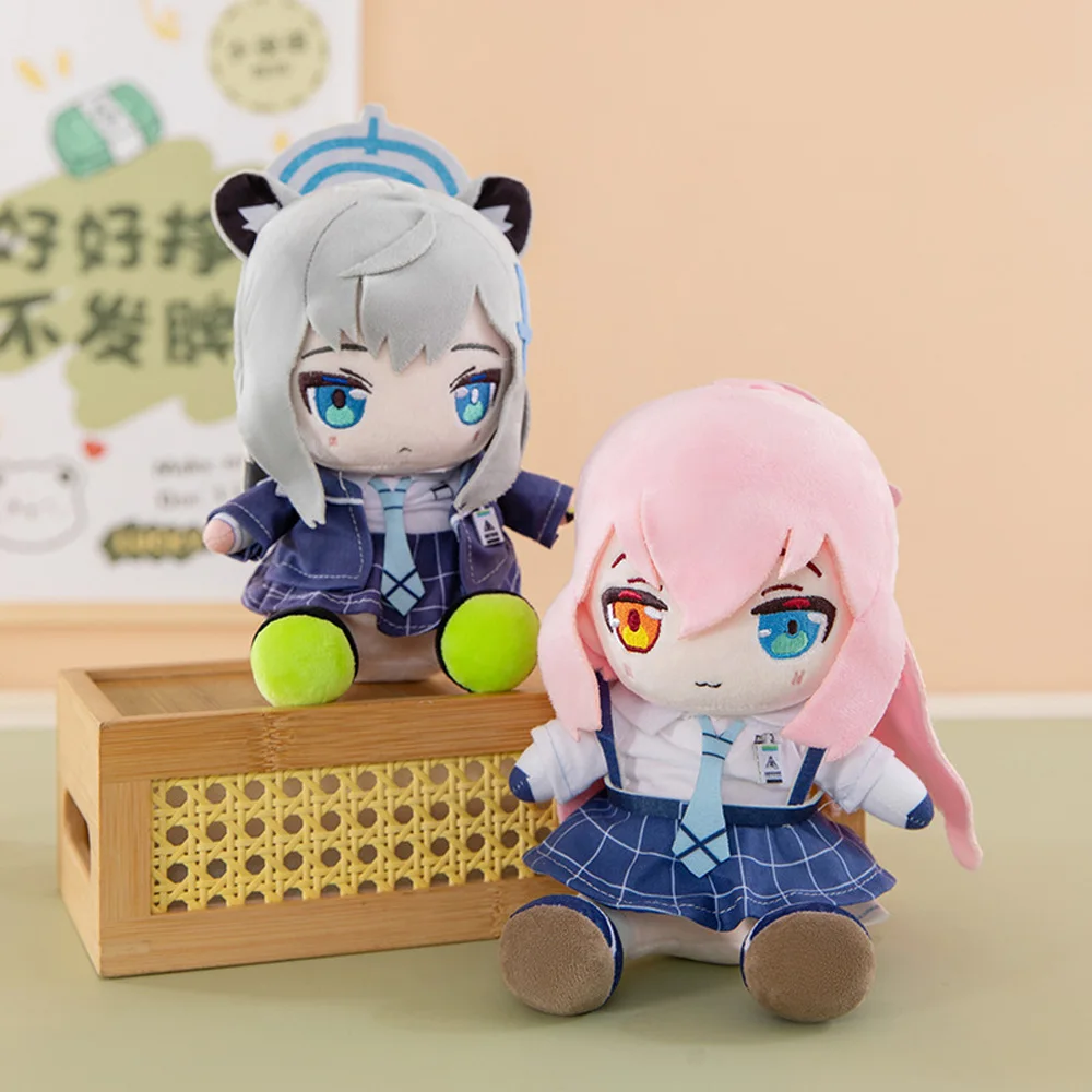 

20 см забавные милые аниме синие архив периферийные устройства плюшевые игрушки Sunaookami Shiroko Takanashi Hoshino мультяшная плюшевая мягкая кукла