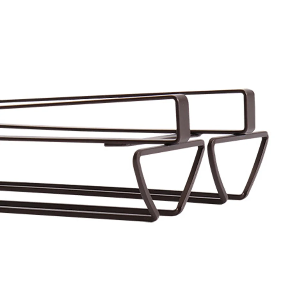 1Pcs High-Quality Iron Red Wine Glass Holder Simple Compact Design Easy Draining Multifunctional Shelf for Living Room Bedroom