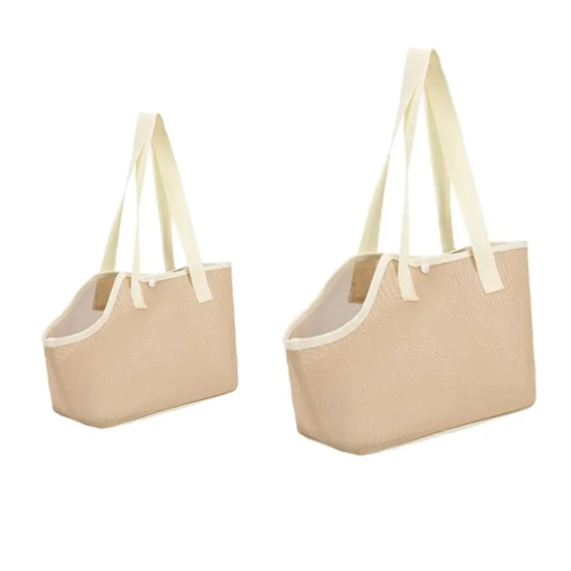 Transportín de pecho para perros al por menor, bolso portátil para mascotas, eslinga plegable y transpirable, eslinga de malla para mascotas, portador de lado suave para perros pequeños y gatos