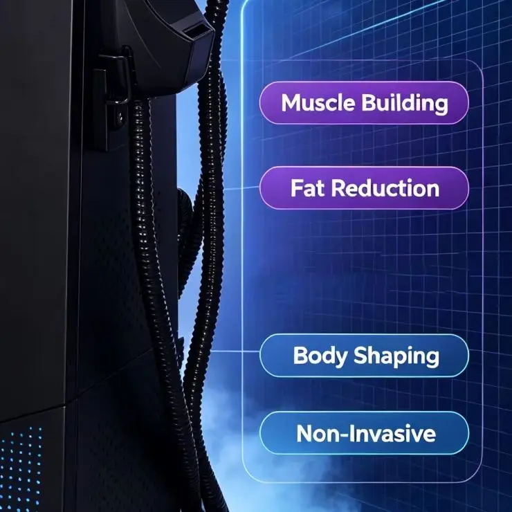 MYOslim EMSZERO 6500W HI-EMT Body Sculpt Machine Pelvic Cushion Muscle Building Fat Burning Salon Equipment