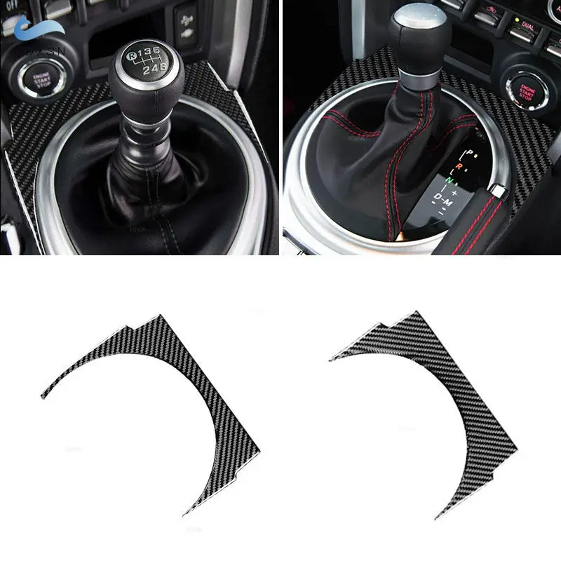 For Toyota GT86 Subaru BRZ 2012-2020 Soft Carbon Fiber Car Styling Interior Center Console Gear Shift Panel Frame Sticker Trim