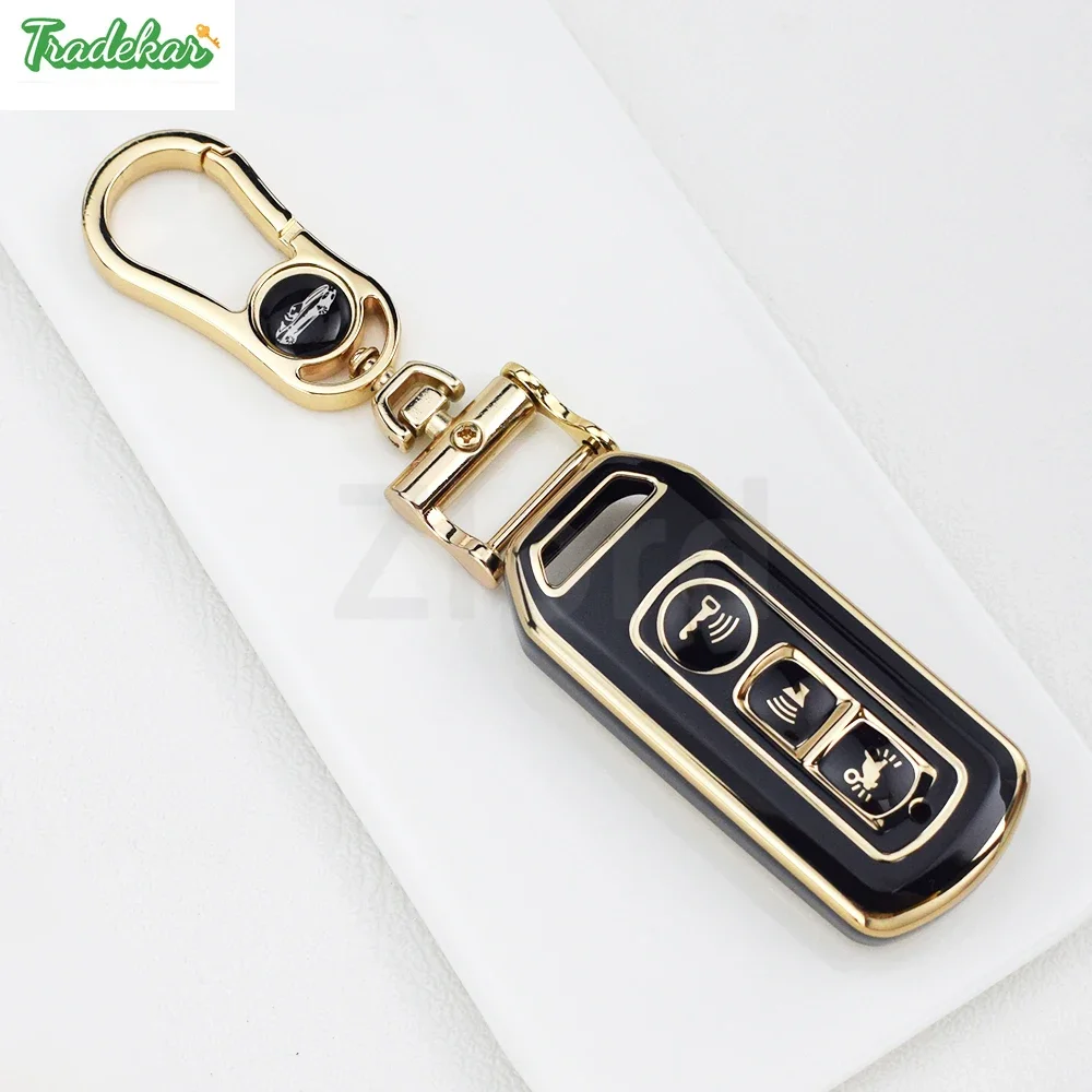 Gold edge TPU set for Honda PCX160 motorcycle key cover lead125 Fosha SH300 NS110 Rclick150