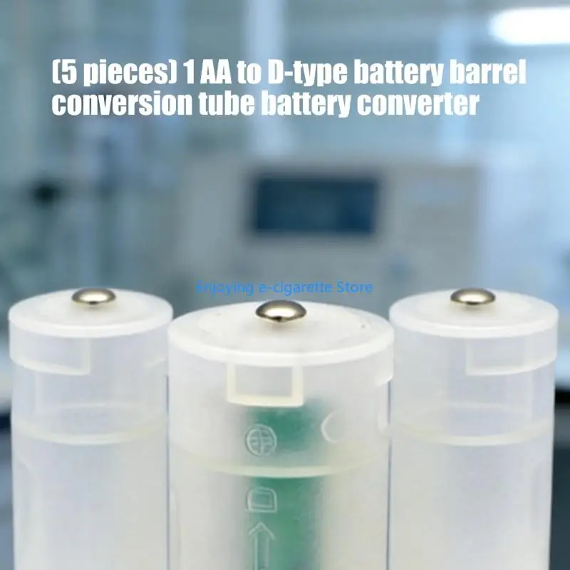 2A-auf-D-Batterieadapterhülse für D-Size-Batteriefach, PP-Konvertergehäuse mit Slip-In-Setups, Notstromversorgung Y4QF – Detail 5