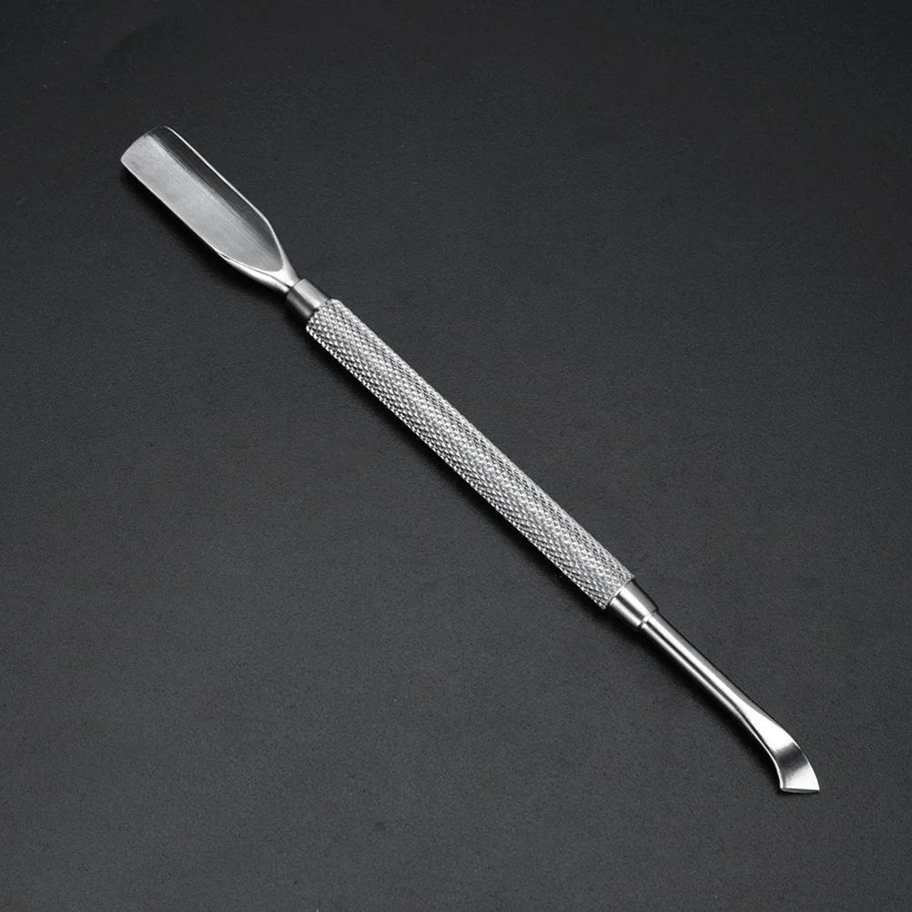 Stainless Steel Dead Skin Pusher Double-End Nail Cuticle Remover Tool For Manicure Pedicure Care Nail Art Polishers Exfoliating