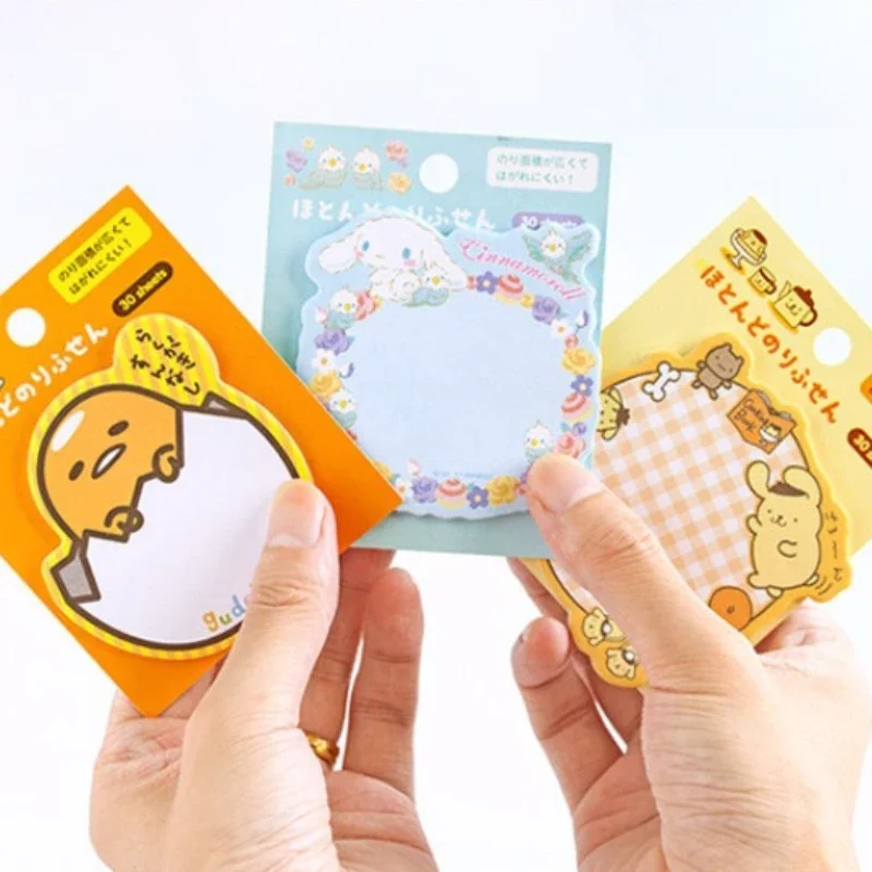 Sanrio Gudetama Melody Kawaii Cute Anime Paper Sticky Notes Creative Notepad Memo Pads Office School Stationery Adhesive Sticker