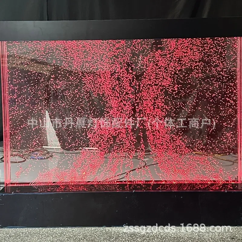 Acrylic Bubble Wall Water Curtain Panel for Restaurant Entrance Decor Running Water Screen Divider Tank