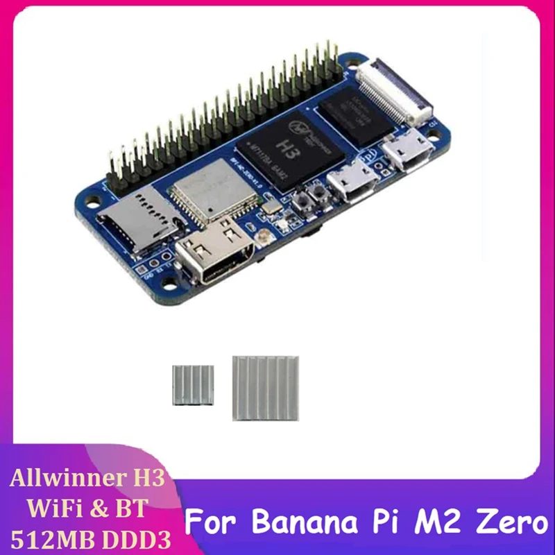 

1 компл. Макетная плата BPI-M2 Zero Quad Core Allwinner H3 WIFI и BT того же размера, что и Raspberry Pi Zero W для Banana Pi M2 Zero C