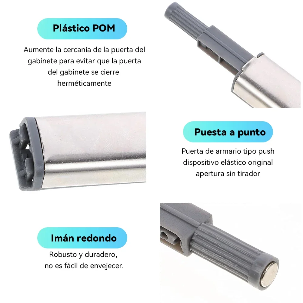 10 Pack Magnetic Push Latches for Cabinets Push to Open Cabinet Hardware Push Touch Latch Kitchen Door Push image 5