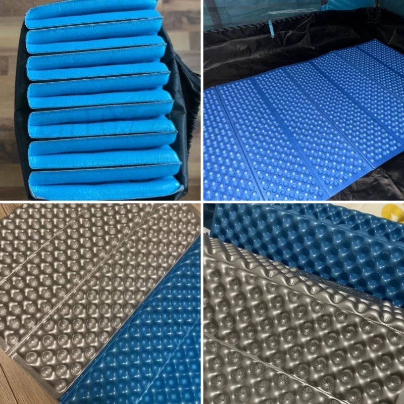 Outdoor Camping Portable Sleeping Mat Single Person Thick IXPE Mat Aluminum Film Folding Egg Nest Moisture-proof Waterproof Mat
