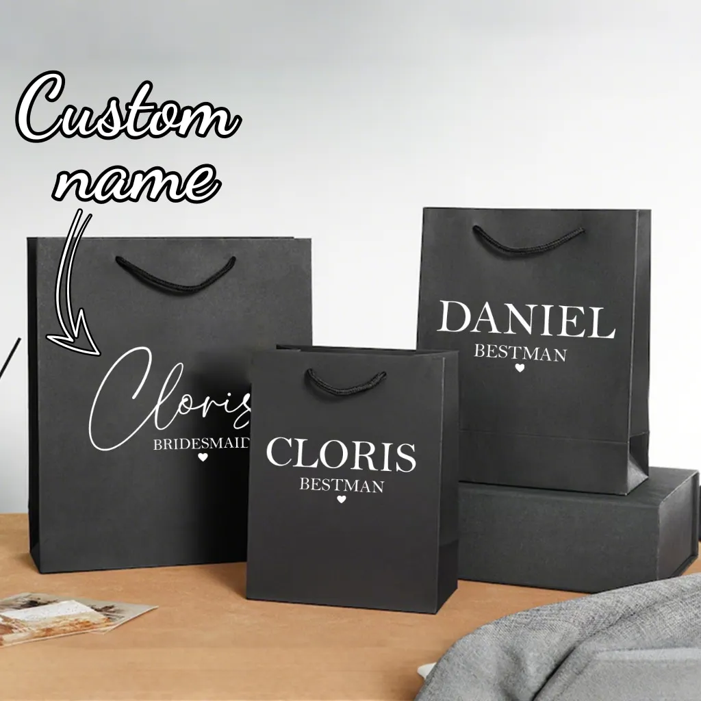 Customized Bridesmaid And Groomsmen Gift Bags Personalized Wedding High Quality Bachelorette Party Birthday Customized Gift Bags