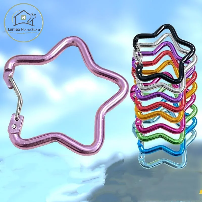 Outdoor Star Carabiner Clip Keychain Anti-Scratch Sturdy Hook for Backpack Hiking Camping Travel Daily Carry
