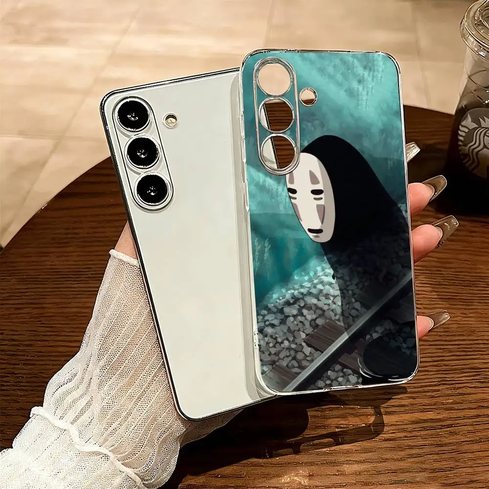 

S-Spiriteds Away-y Kaonashi Phone Case Transparent Silicone Soft For SamsungA10,12,20,21S,30,31,40,50,51,52,70,71