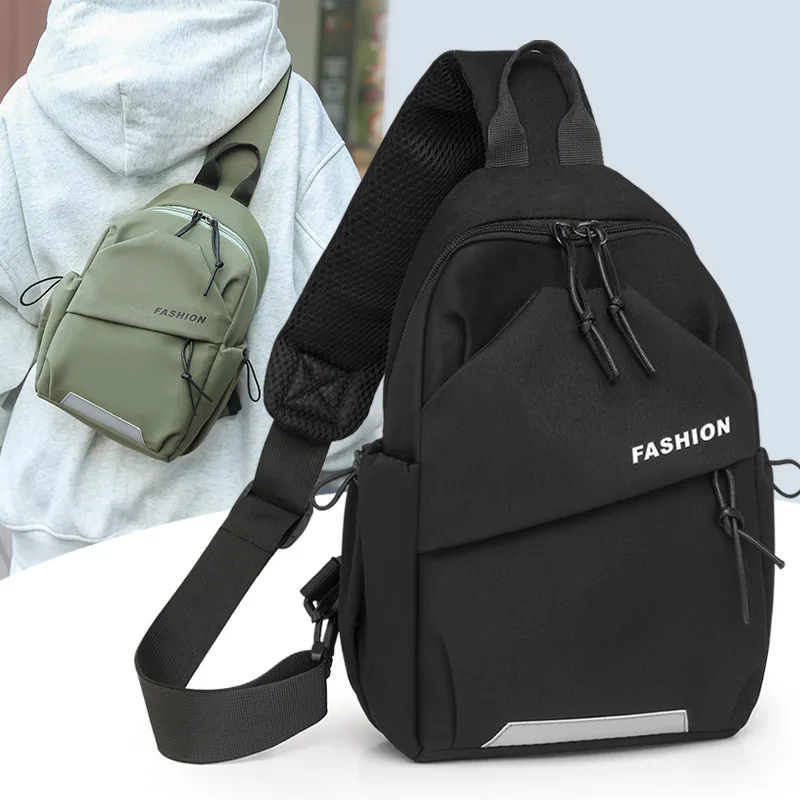 

Fashion Nylon Messenger Bag,Unisex Chest Bag,Adjustable Shoulder Strap,Zipper Closure,Suitableforoutdoor,Sports,Commuting