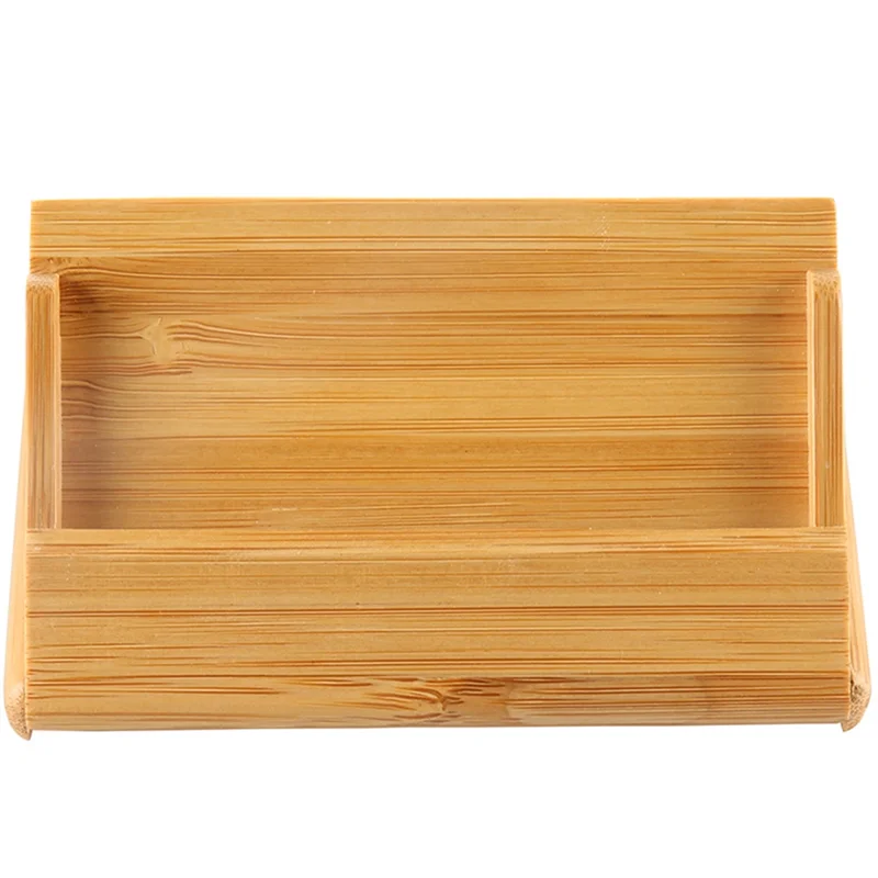 Bamboo Business Card Holder Portable Business Card Holder Business Card Storage Box Foldable