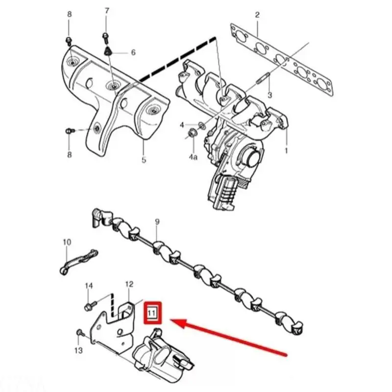 G7NA Drallklappenmotor, einfache Installation für C70 Ansaugwirbelklappenantrieb 30756099, Ersatzteil – Detail 2