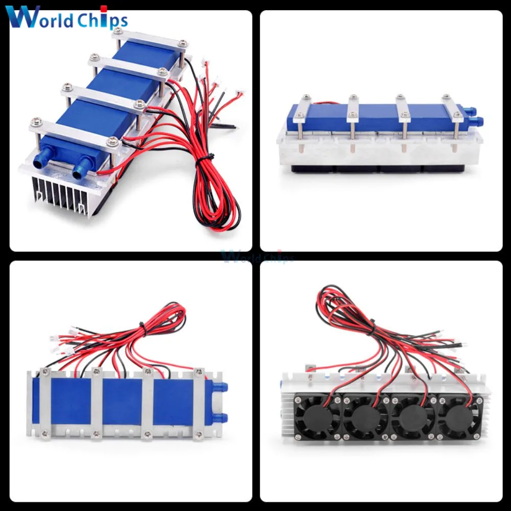 DC12V 144W 288W 576W Semiconductor Refrigeration Chip Electronic Cooler Mini Fan TEC1-12706 Thermoelectric Peltier Cooler System