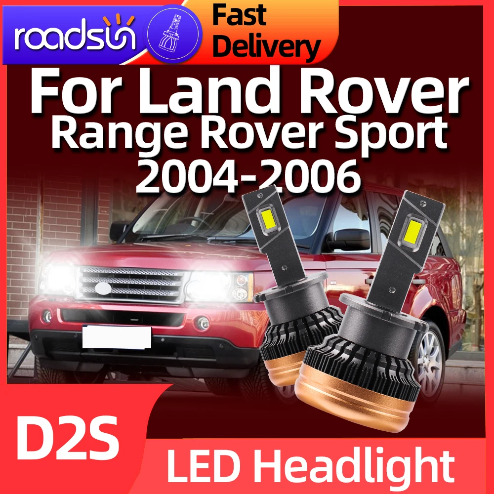 

Roadsun D2S Led Headlights HID 120W Bulb CSP Chip Car Light Auto 6000K For Land Rover Range Rover Sport 2004 2005 2006