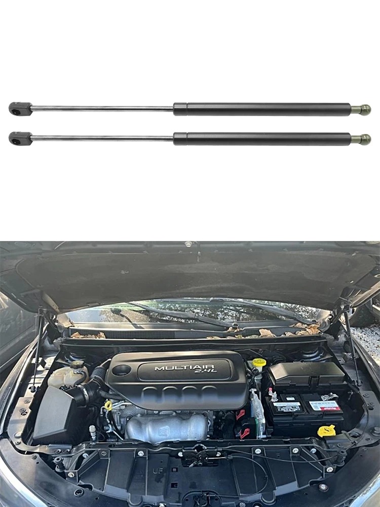 

2pcs Car Front Bonnet Hood Gas Lift Support Shock Struts Black For Chrysler 200 2015-2017 Auto Accessories OEM 4B-810727