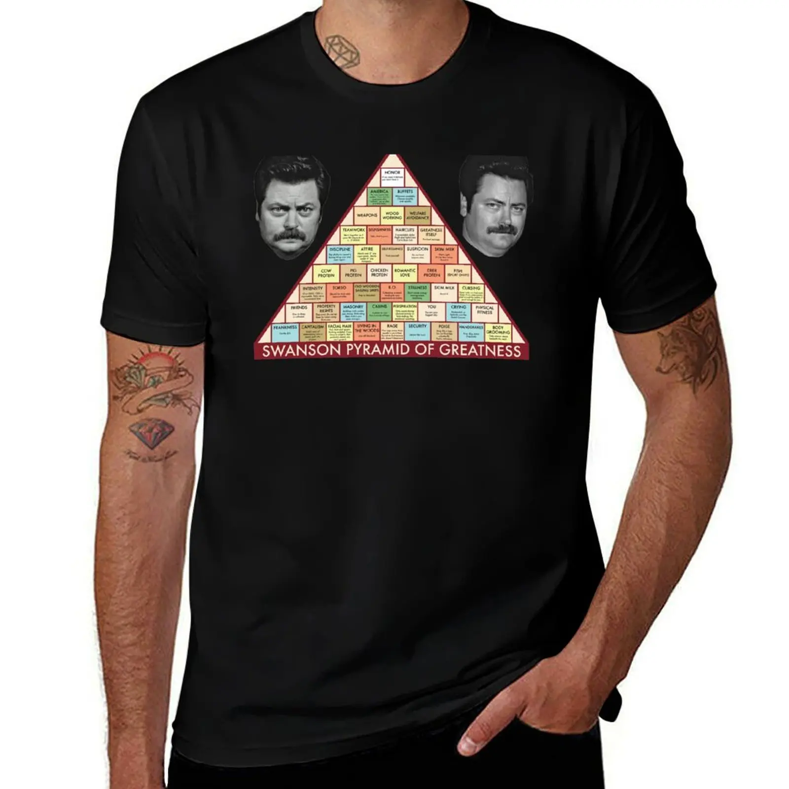

Swanson Pyramid of Greatness T-Shirt affliction shirts man t shirt graphic tee shirt anime stuff mens graphic t-shirts anime