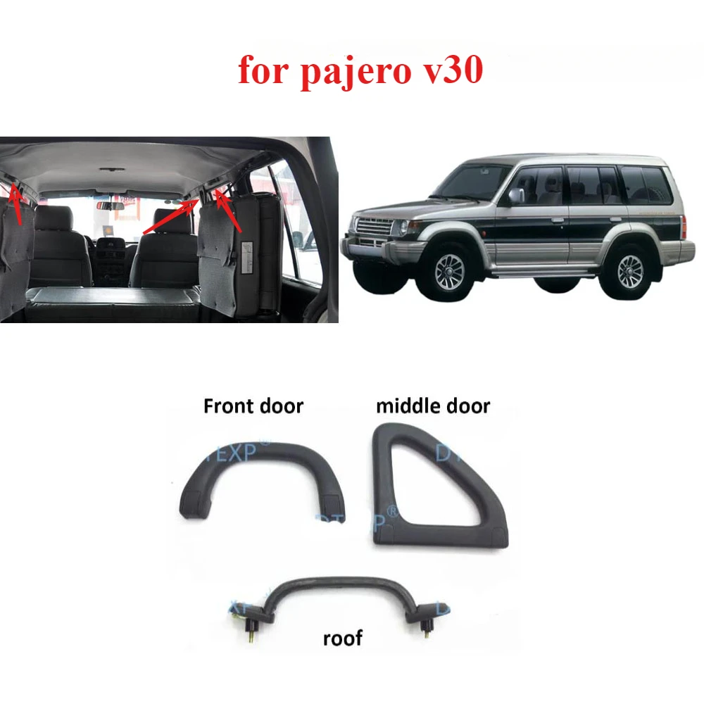 

1 Piece Inner Front Seat Handle for Pajero V33 Middle Roof Hand Grip for Montero V32 1989-1999 V20 V40 MB769617 FOR Shogun