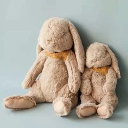 Easter Floppy Ears Stuffed Soft Bunny With Scarf Big Plush Animal Rabbit Dolls Kawaii Stuff Rabbit Baby Toys For Children Gifts