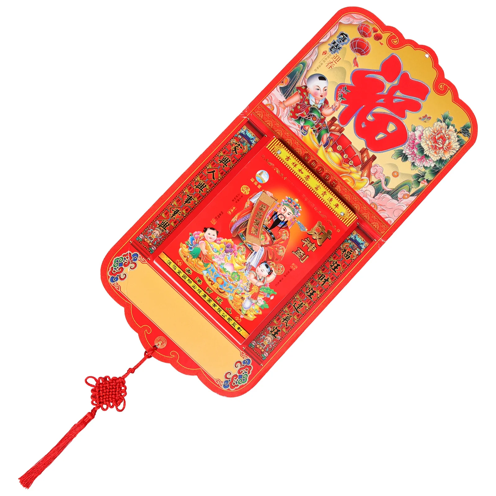 

Wall-hung Calendar Traditional Chinese New Year Decoration Lunar Decorations Ceiling Calendars Paper Hanging