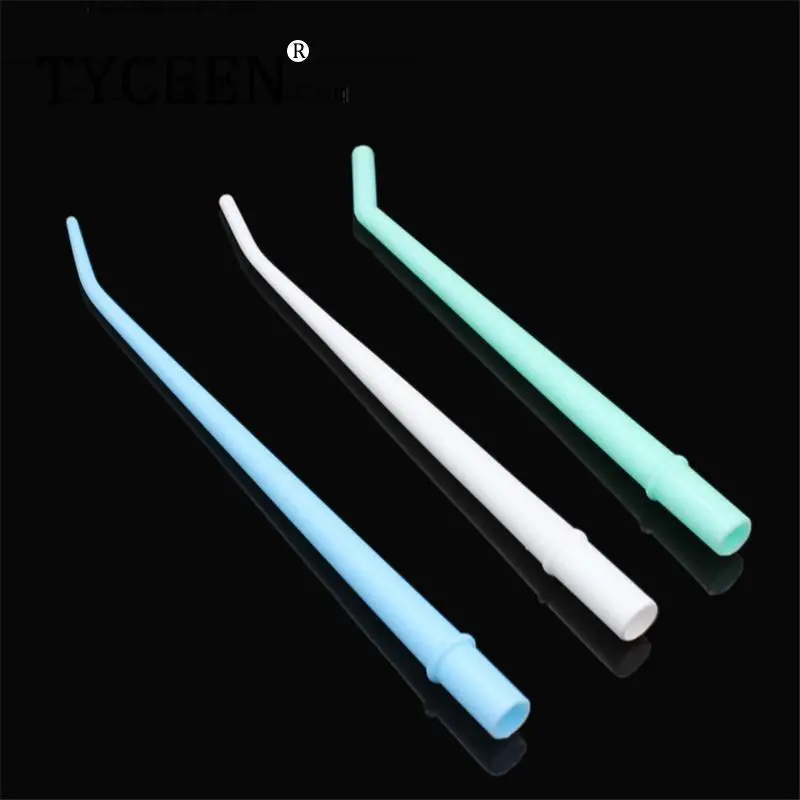 25pcs/bag Disposable Surgical Aspirator Tips Plastic Curved Tips Dental Saliva Ejector Tips Autoclavable Suction Tube 1/4 Tips