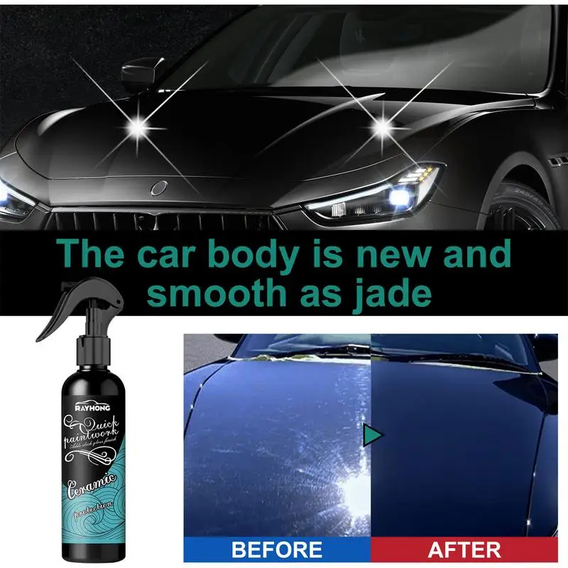 Car Coating Spray Hydrophobic Polish Nano Coating Agent 100ml High Protection Quick Car Coating Spray For RVs Automobile Moto