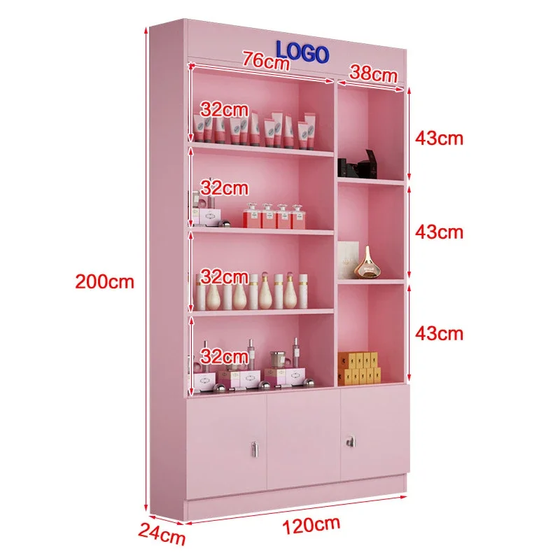 Store Wall Shelf Beauty Salon Display Cabinet Rack Makeup Product Display Shelves