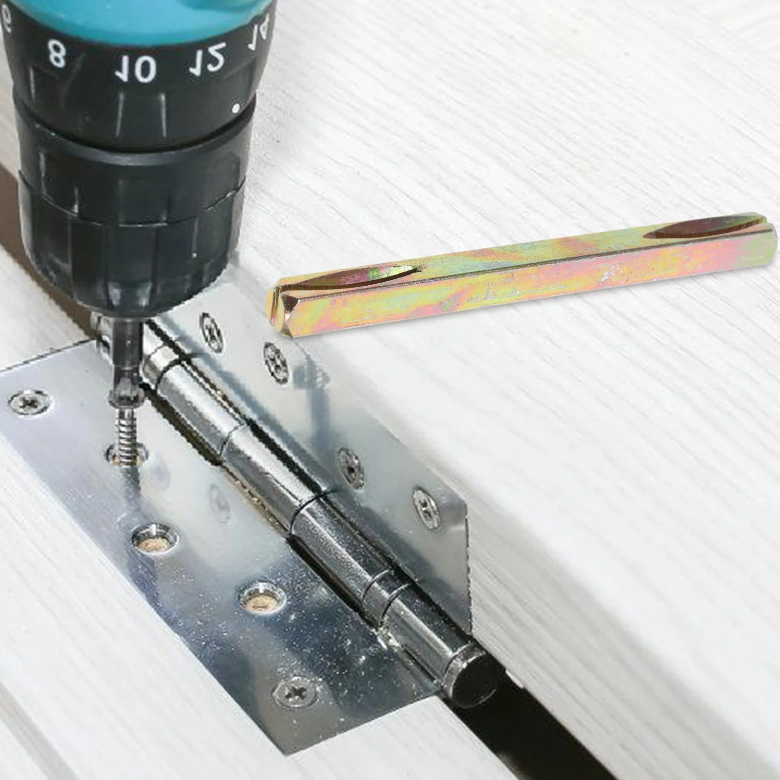 

4Pcs Fingerprint Lock Split Spindle Steel Door Handle Replacement Parts Precision Square Rod Security Devices Hardware