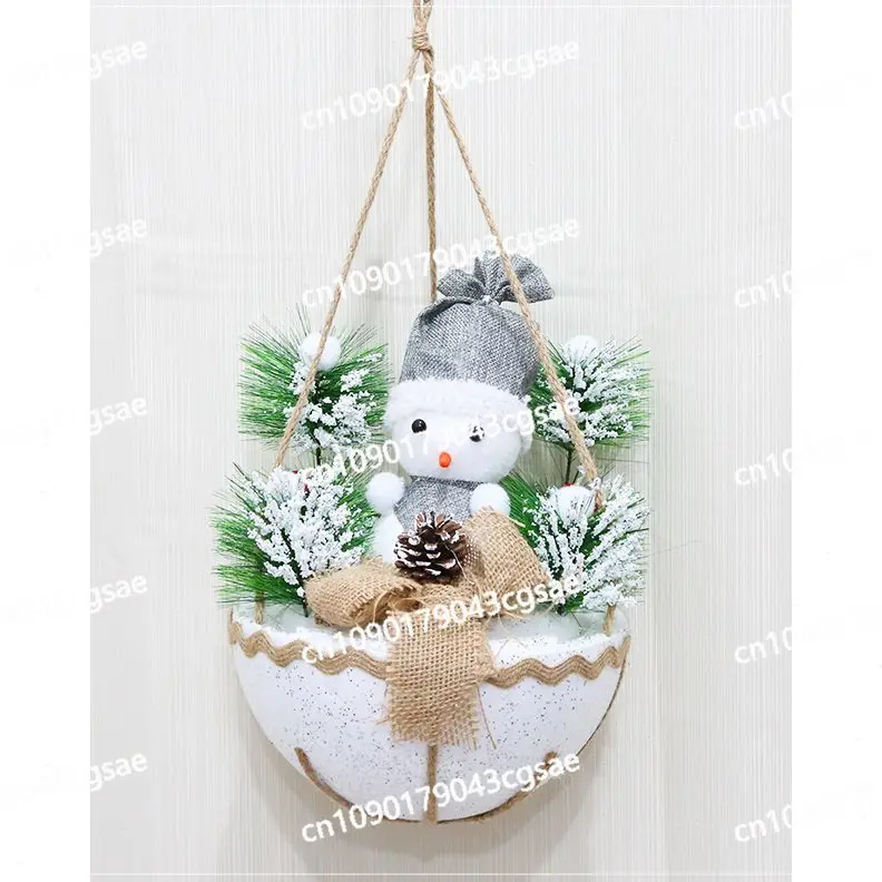 Christmas Decoration Supplies Snowman Pendant Wall Door Hanging Shopping Mall Window Restaurant Scene Decoration Scene Props