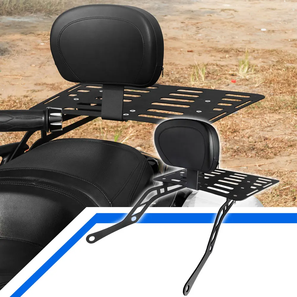 

Motorcycle Detachable Passenger Aluminum Luggage Rack Backrest Fit for Can-Am Spyder F3 F3-S F3-T F3-L Quick Release Sissy Bar