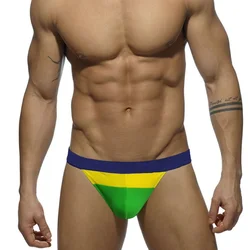 Hot High Leg Swimwear Men Bikini Swim Wear Briefs Slip Sexy Pouch Push Up Mens Swimming Trunks Bath Suit Beach UXH Man Swimsuit