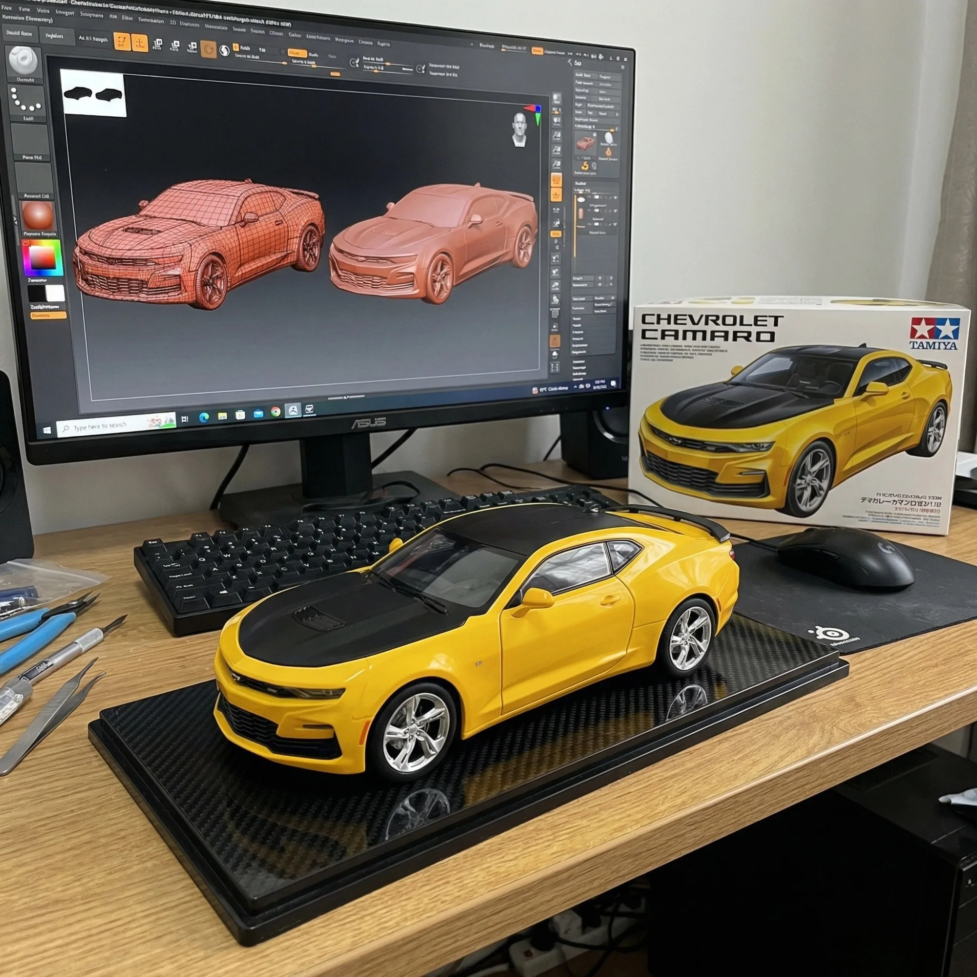 

1:18 2023 Camaro Simulation Racing Sport Car Model Diecast & Toy Vehicles Decoration Sound Light Collection Boy Toys Gift